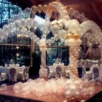 Воздушные шары на свадьбу, украшение зала в Киеве