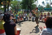 Денис Давыдюк на корпоративном тимбилдиннге в Киеве с Drum Circle Денис Давыдюк на корпоративном тимбилдиннге в Киеве с Drum Circle