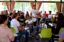 Трейниг Дениса Давыдюк Барабанный Круг в Киеве на празднике компании Трейниг Дениса Давыдюк Барабанный Круг в Киеве на празднике компании