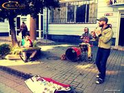 Выступление на улицах Львова