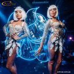 Танцювальний дует, PJ в светодіодних костюмах на заходи в Києві - Light Divas