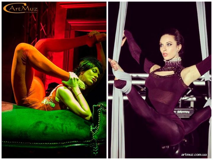 Анастасія Потороченко - дівчина каучук, повітряна гімнастка (полотна, кільце) на корпоратив, заходи м. Киев