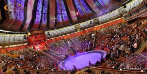 Арена типичного большого стационарного цирка