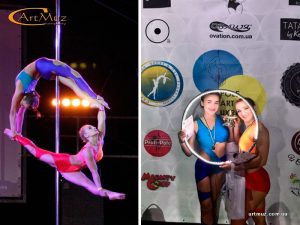 "Beauty by Poledouble" - женский дуэт Pole Dance, акробатические номера в партере г. Днепропетровск на корпоративы, юбилеи, дни рождения, вечеринки по Украине