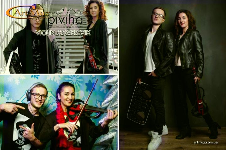Дует DJ Cherkasoff & скрипка Alena Kiba "VIOLIN COVER MIX" з Полтави на заходи в Київі, по Україні