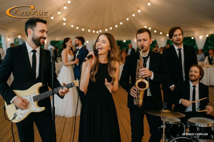 Музика на весіллі (живий бенд, джаз-бенд, фольклорний ансамбль, кавер-група тощо)