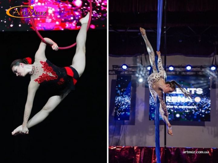 Олександра Лобода - повітряна гімнастика (кільце, полотно) на корпоративні свята, заходи у Києві