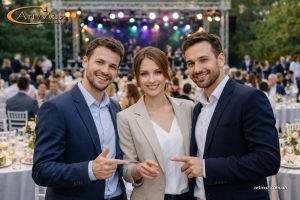 Организаторы мероприятия перед началом праздника Организаторы мероприятия перед началом праздника